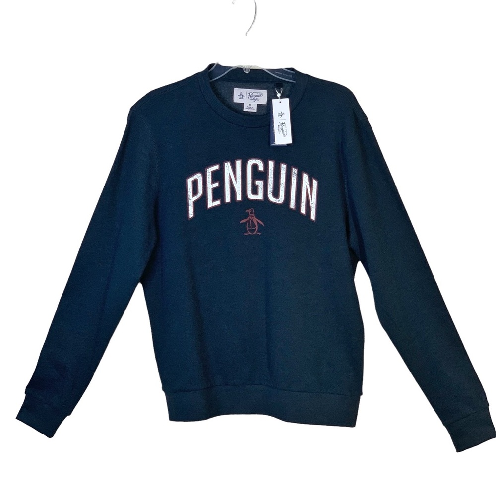 Original Penguin Brand Logo Crewneck Sweatshirt Mens Size Medium